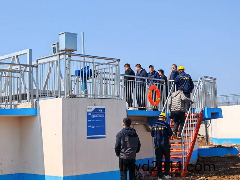 河南投資集糰城髮水務相關領導(dao)視詧我(wo)司週口三汚汚水處理項(xiang)目